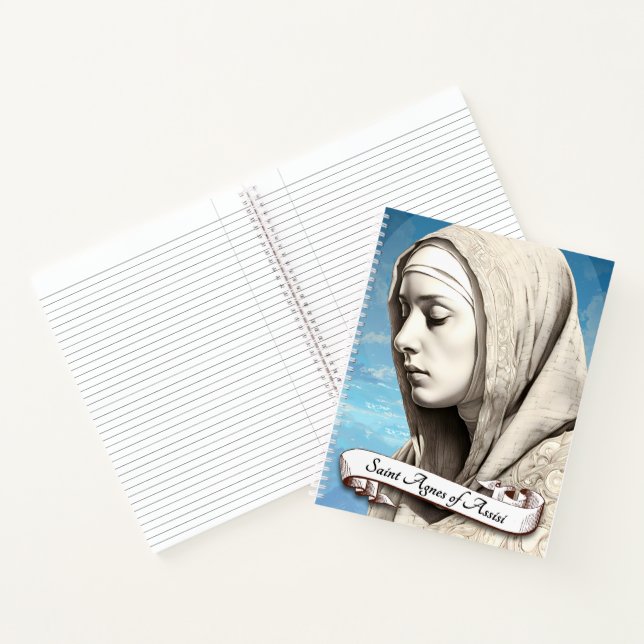 Carnet Saint Agnès d'Assise Soeur de Saint Clare (Intérieur)