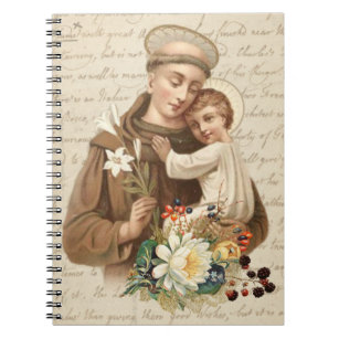 Carnet Saint Antoine de Padoue et Enfant Jésus Religieux