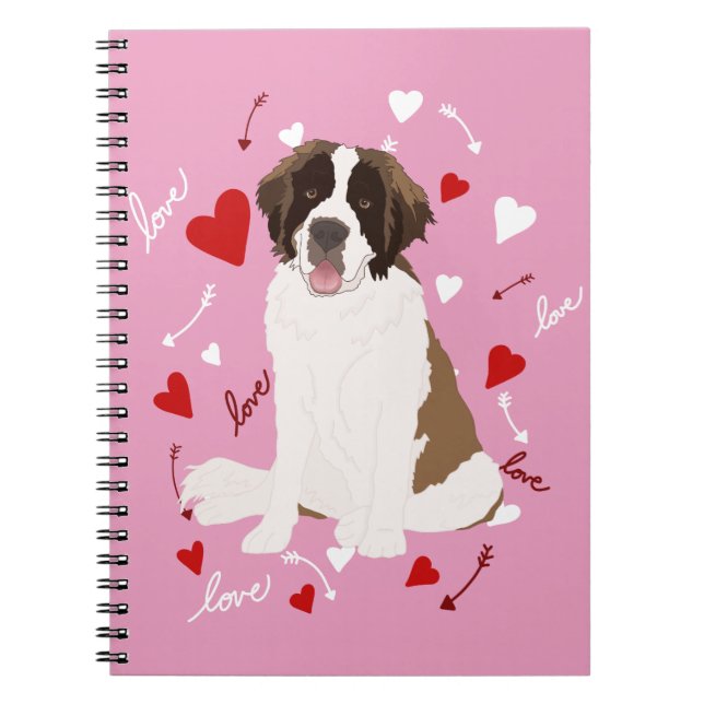 Carnet Saint Bernard Valentines (Devant)