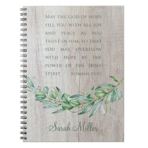 Carnet Saint-Esprit Personalisé Bible Verse Étude