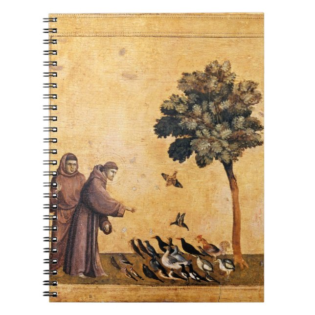 Carnet Saint François D'Assise Prêchant Aux Oiseaux (Devant)