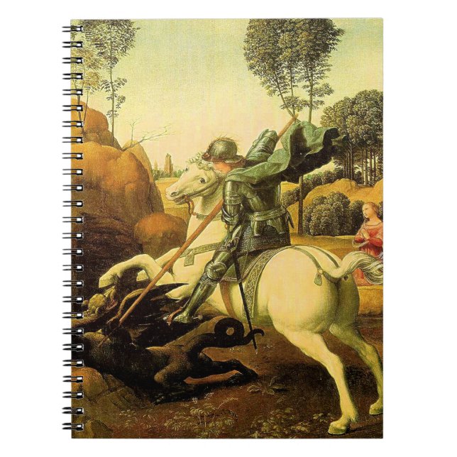 Carnet "Saint George et le dragon" de Raphaël (vers 1505) (Devant)