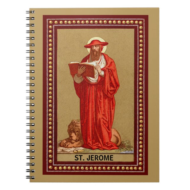 Carnet Saint Jérôme, cardinal avec Lion (P 004) (Devant)