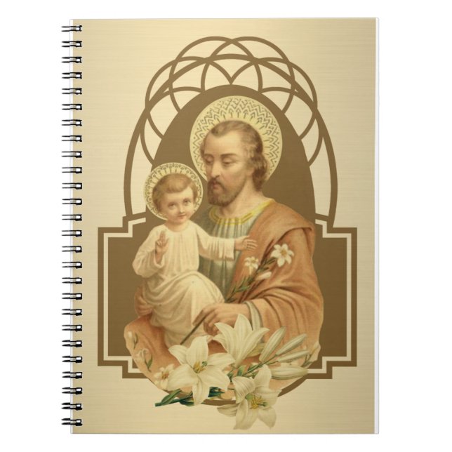 Carnet Saint Joseph Baby Jesus Lily (Devant)
