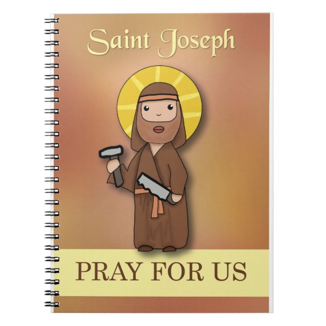 Carnet Saint Joseph Fête de la sainteté Prière catholique (Devant)