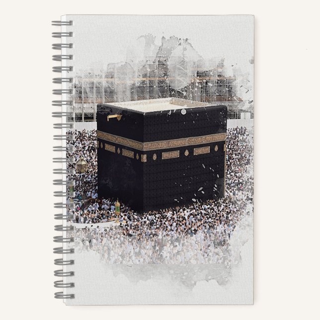 Carnet Saint Kaaba, Masjid Al Haram, aquarelle (Recto)