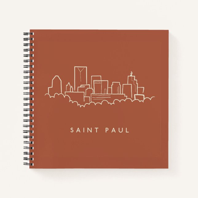 Carnet Saint Paul, Minnesota Skyline (Devant)