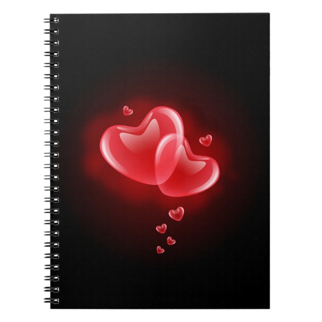 Carnet Saint Valentin, coeur éblouissant (Devant)