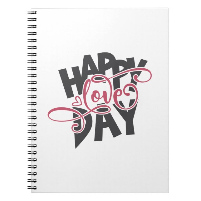 Carnet Saint Valentin Joyeux Amour (Devant)