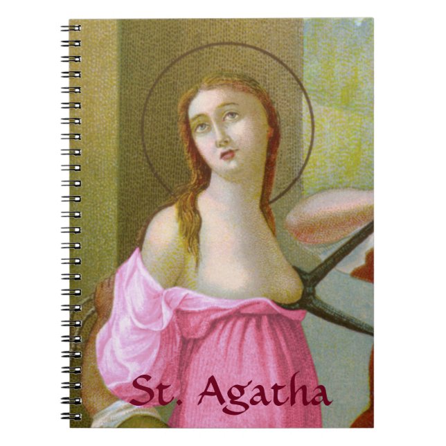 Carnet Sainte Agathe rose (M 003) (Devant)