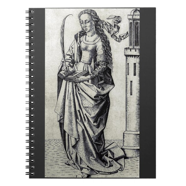 Carnet Sainte-Barbe de la Tour Art Graphique Sacré (Devant)