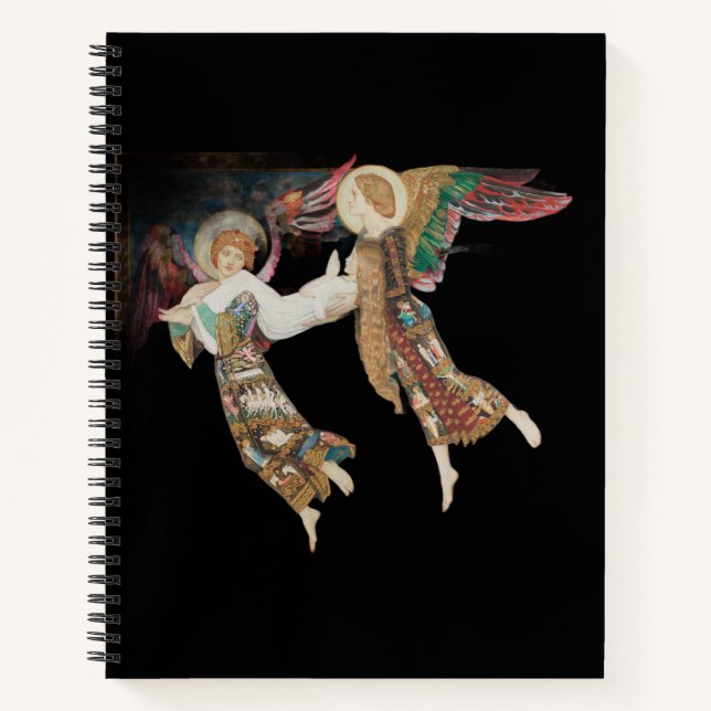 Carnet Sainte Brigitte emportée par des anges (Devant)