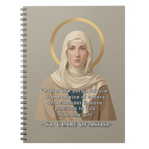 Carnet Sainte Claire d'Assise Suivez les conseils du Seig