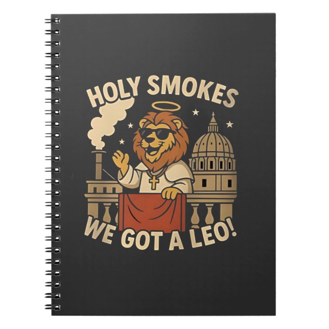 Carnet Sainte Fumée Pape Léon XIV Église chrétienne (Devant)