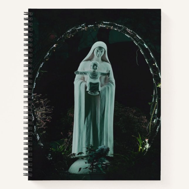 Carnet Sainte Mère Marie et Bébé Jésus chrétien (Devant)