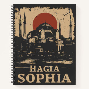 Carnet Sainte-Sophie vintage   Istanbul Landmark Art
