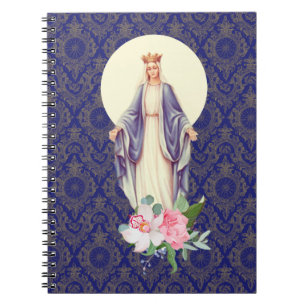 Carnet Sainte Vierge Marie Vintage Religieuse