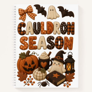Carnet Saison Chaudron Mignon Fantôme Halloween