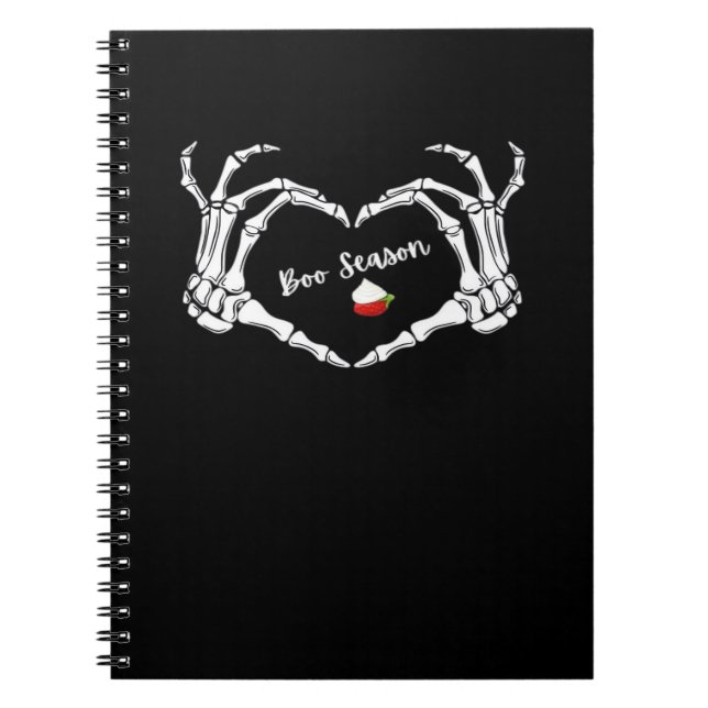 Carnet Saison classique Skeleton Hand Heart (Devant)