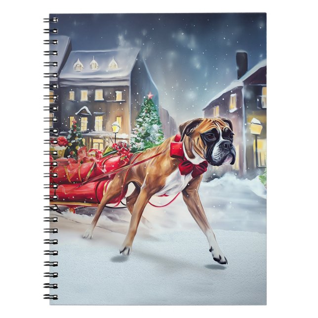 Carnet Saison Festive de Noël de Boxer (Devant)