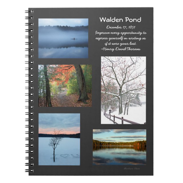 Carnet Saisons d'étang de Walden (Devant)