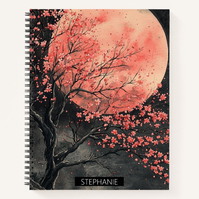 Carnet Sakura encre de lune de sang (2) (Devant)