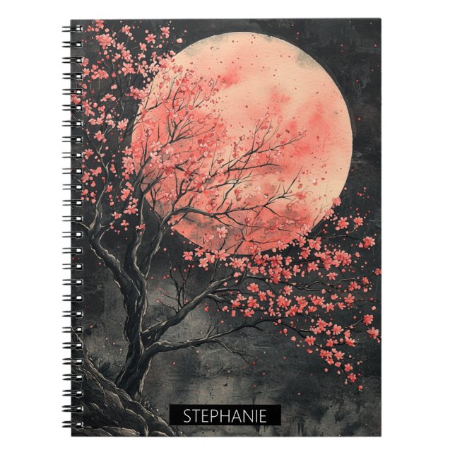 Carnet Sakura encre de lune de sang (2) (Devant)