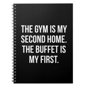 Carnet Salle de gym et buffet est ma maison, en vrac - En
