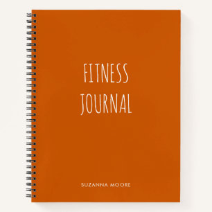 Carnet Salle De Sport Moderne Simple Orange Fitness