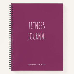 Carnet Salle De Sport Simple Et Violet Moderne Fitness