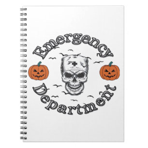 Carnet Salle des urgences Infirmière squelette bonjour