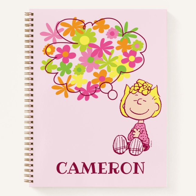 Carnet Sally pense aux fleurs (Devant)