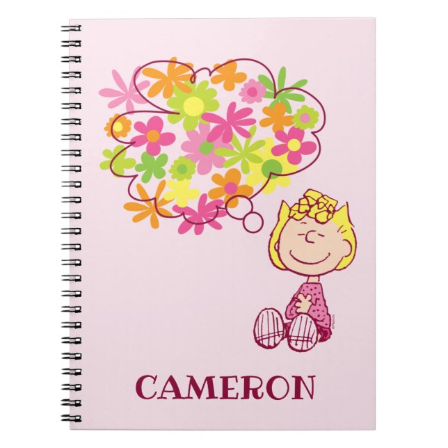 Carnet Sally pense aux fleurs (Devant)