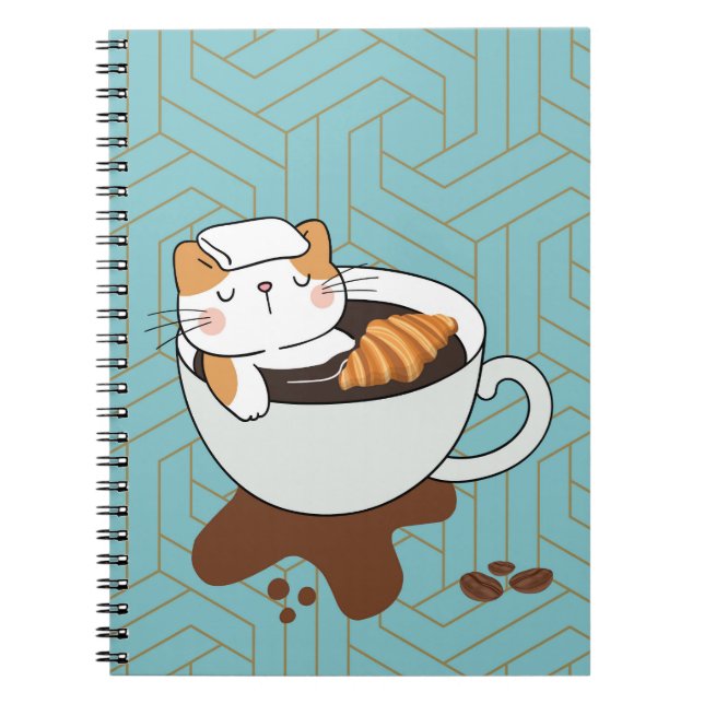 Carnet Salon de chat au café (Devant)