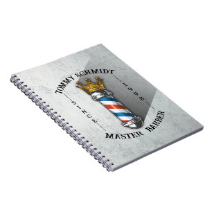 Carnet Salon de coiffure Barber Hair Shop King Crown Mât 