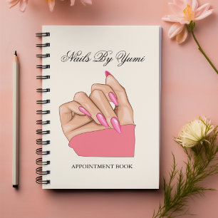 Carnet Salon de rendez-vous manicuriste élégant aux clous