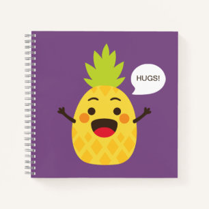 Carnet Salut les amis ! Illustration d'ananas