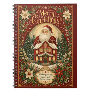 Carnet Salutation au coin du feu du Père Noël