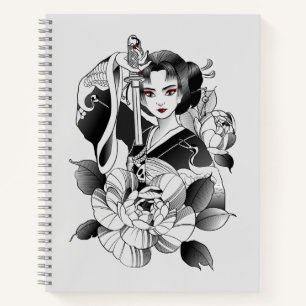 Carnet "Samurai Geisha et son Katana"