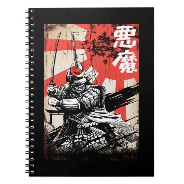 Carnet Samurai Guerrier Japonais Culture Swordsman (Devant)