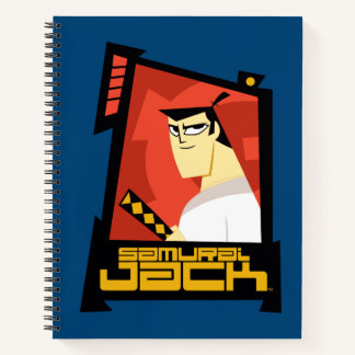 Carnet Samurai Jack Souriant Futuristic Frame Graphic