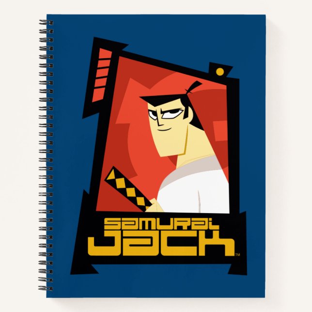 Carnet Samurai Jack Souriant Futuristic Frame Graphic (Devant)