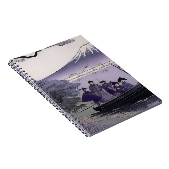 Carnet Samurai Notebook Mount Fuji Japanese Art (Côté Droit)