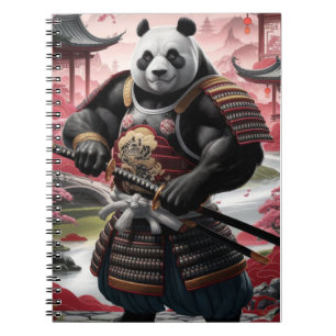 Carnet Samurai Panda dans le paysage chinois traditionnel