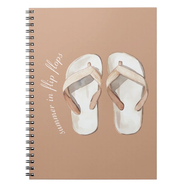 Carnet Sandales d'été marron crème à semelles de lanières (Devant)