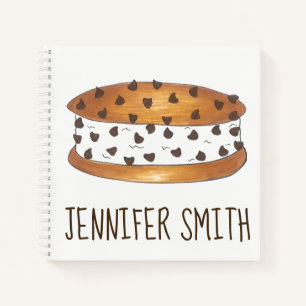 Carnet Sandwich à la crème glacée Chipwich personnalisé