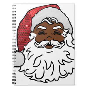 Carnet santa claus noir