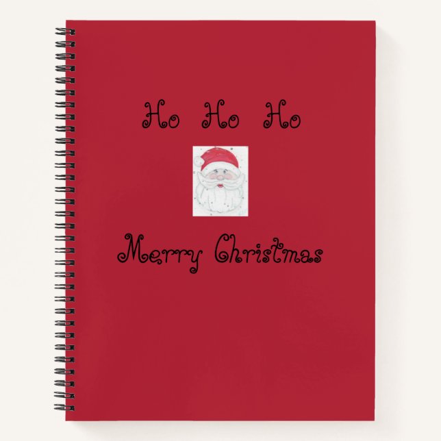 Carnet Santa Clause "Ho Ho Ho" Noël (Devant)