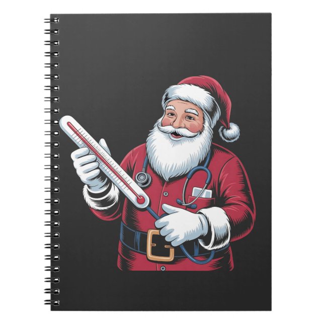 Carnet Santa Nurse Xmas Nursing Healthcare Worker   (Devant)