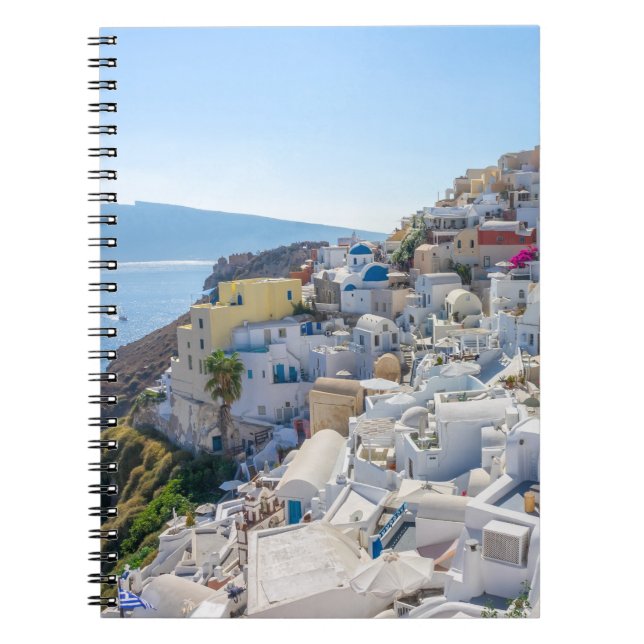Carnet Santorin Grèce - journée ensoleillée d'été à Santo (Devant)